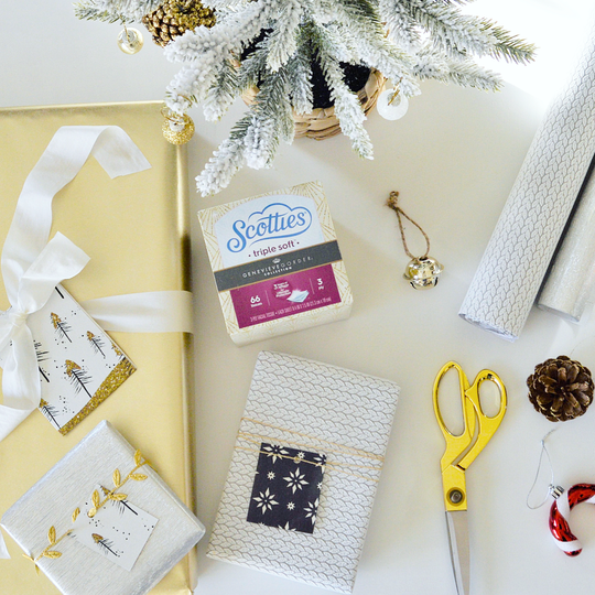 DIY Gift Tags with Scotties Triple Soft™ x Genevieve Gorder designs